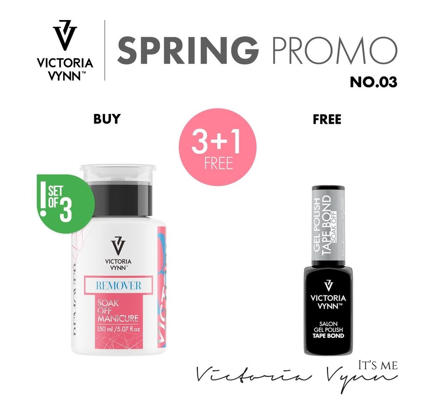 3x 150ml. Victoria Vynn Vloeistoffen + GRATIS Tape Bond Bundel