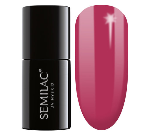 Semilac Semilac Gellak | Gelpolish Soak Off | 066 Glossy Cranberry  | 7 ml. | Roze |