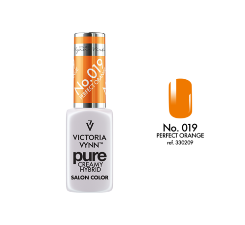 Victoria Vynn  Gellak Victoria Vynn™ Gel Nagellak - Gel Polish - Pure Creamy Hybrid  - 8 ml - Perfect Orange  - 019 - Oranje
