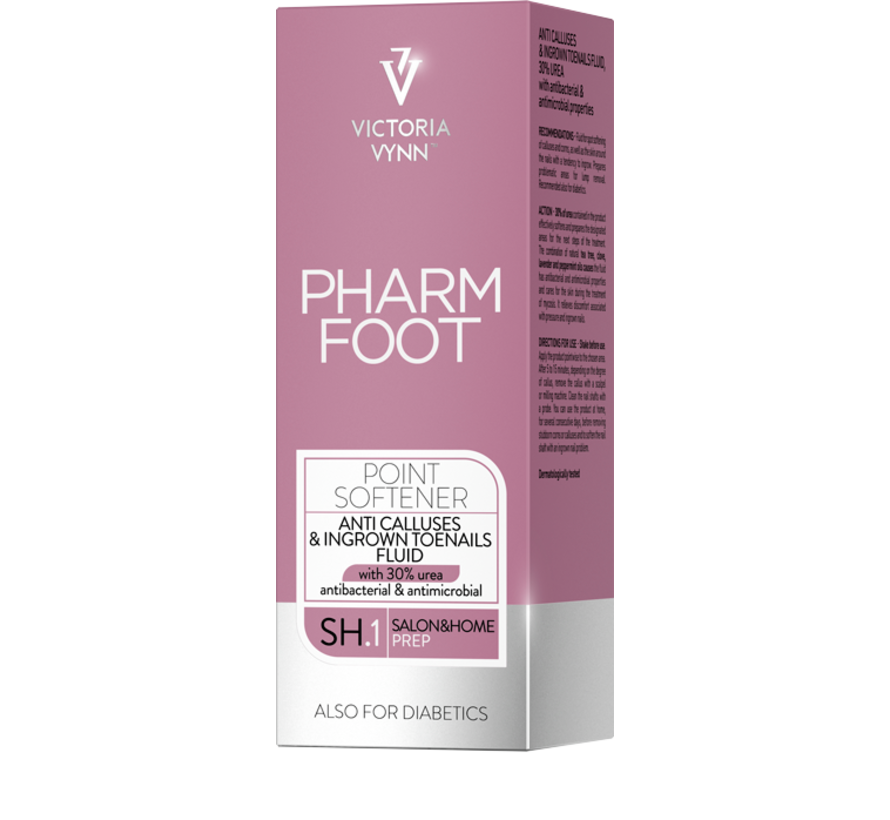 Pharm Foot Urea Point Softener | Vloeistof voor het verzachten van eeltplekjes en likdoorns 15 ml.