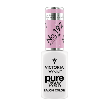 Victoria Vynn  Gellak Victoria Vynn | Pastel Roze Glitter | 192 | Gel Nagellak | Pure Creamy Hybrid | 8 ml | Soft Rose