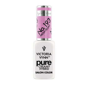 Victoria Vynn  Gellak Victoria Vynn | Pastel Roze Glitter | 193 | Gel Nagellak | Pure Creamy Hybrid | 8 ml | Fresh Peony