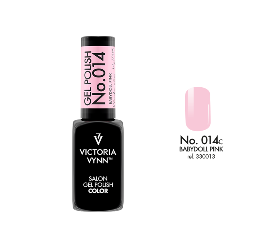 Gellak Victoria Vynn™ Gel Nagellak - Salon Gel Polish Color 014 - 8 ml. - Babydoll Pink