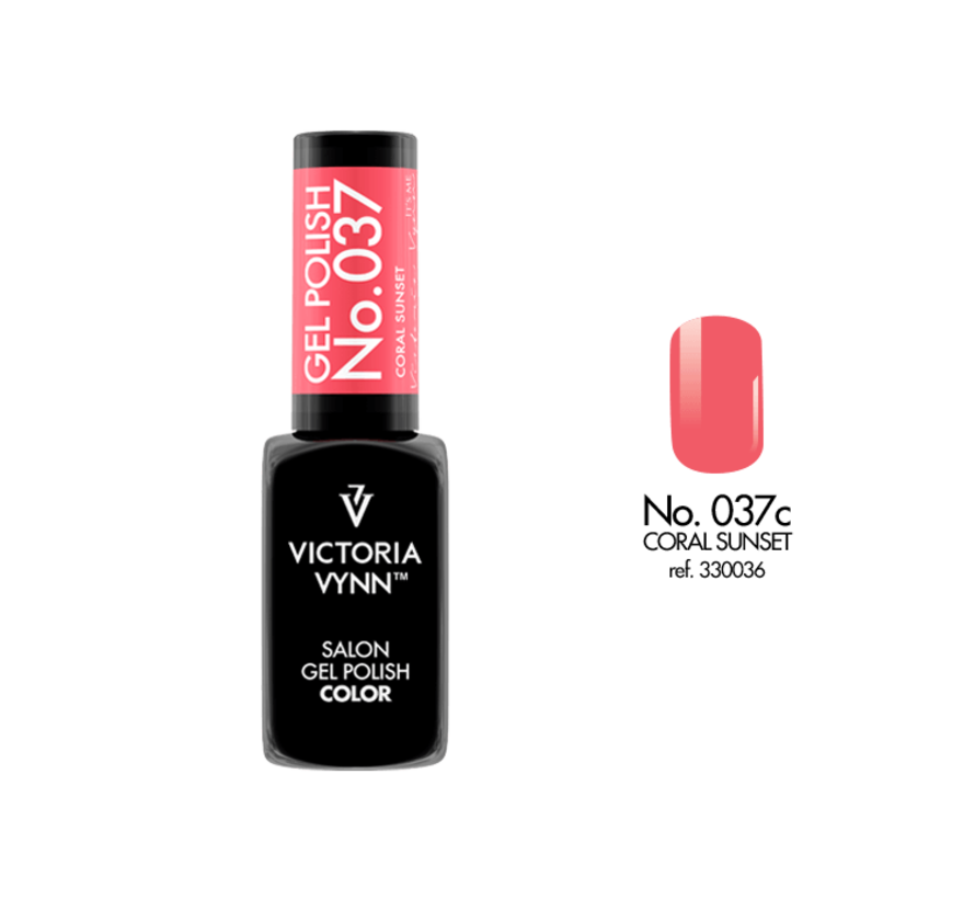 Gellak Victoria Vynn Salon Collectie 037 - 8 ml. - Coral Sunset
