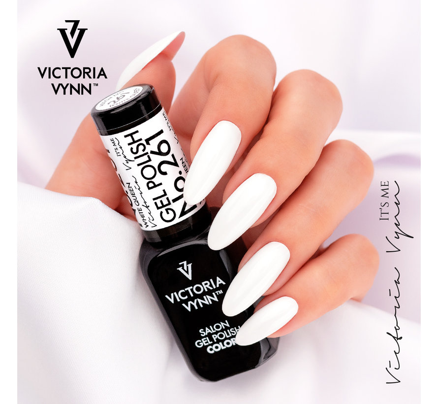 Gellak Victoria Vynn Salon Collectie- 261 White Queen - 8 ml. - Wit - extreem dekkend
