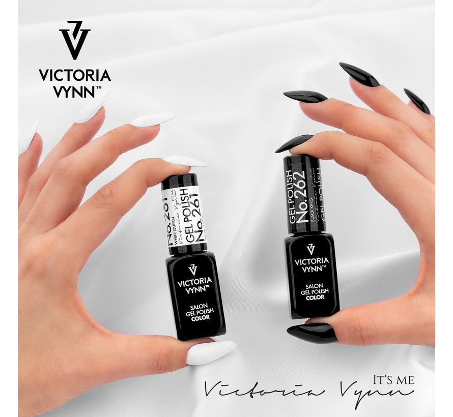 Victoria Vyn Gellak - Gel Nagellak - Salon Gel Polish Color - 261 White Queen - 8 ml. - Wit - extreem dekkend