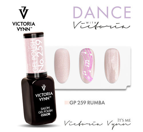 Victoria Vynn  Gellak Victoria Vynn Salon Collectie- Dance Collectie - 259 Rumba - 8 ml. - Nude Shimmer