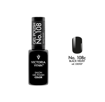 Victoria Vynn  Gellak Victoria Vynn™ Gel Nagellak - Salon Gel Polish Color 108 - 8 ml. - Black Velvet