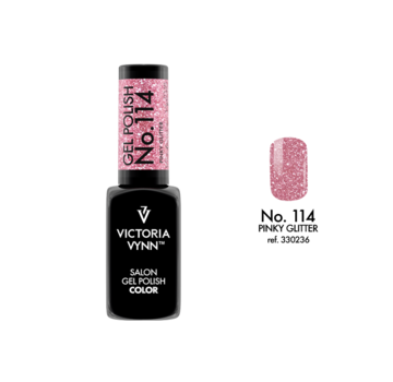 Victoria Vynn  Gellak Victoria Vynn™ Gel Nagellak - Salon Gel Polish Color 114 - 8 ml. - Pinky Glitter