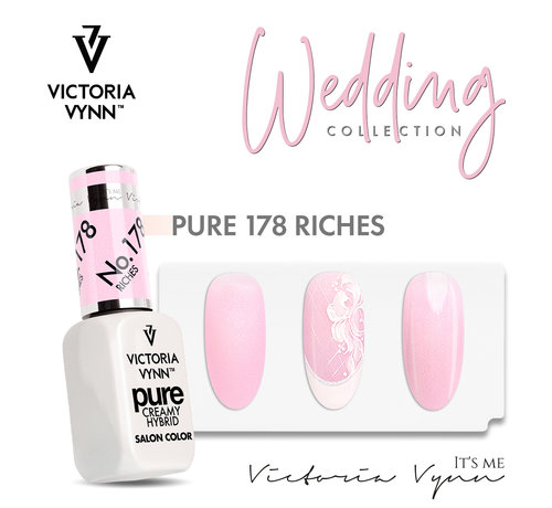 Victoria Vynn  Victoria Vyn Gellak - Gel Nagellak - Pure Wedding Collectie - 178 Riches - 8 ml. - Roze