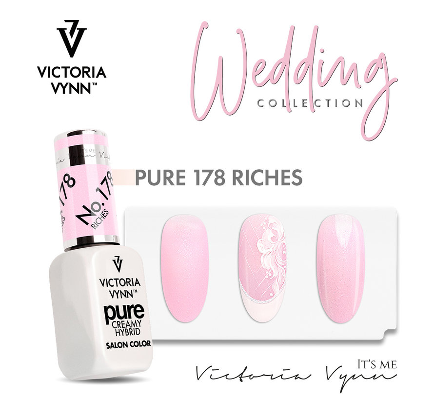 Victoria Vyn Gellak - Gel Nagellak - Pure Wedding Collectie - 178 Riches - 8 ml. - Roze
