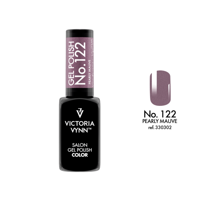 Gellak Victoria Vynn™ Gel Nagellak - Salon Gel Polish Color 122 - 8 ml. - Pearly Mauve