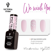 Victoria Vynn  Gellak Victoria Vynn Salon Collectie- 264 Good Luck - 8 ml. - Lichtroze - Semi-transparant - Ideaal voor french manicure