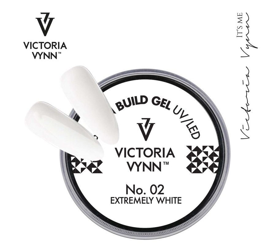 Victoria Vynn™ - Buildergel - gel om je nagels mee te verlengen of te verstevigen -  Extremely White 15ml.
