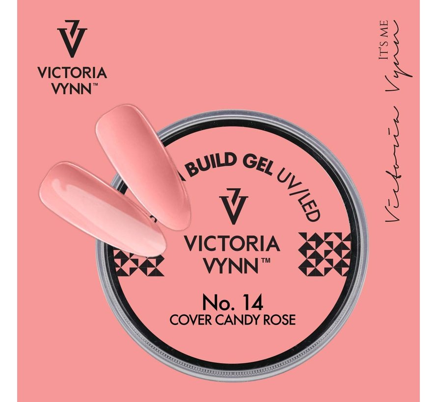 Victoria Vynn Builder Gel - gel om je nagels mee te verlengen of te verstevigen - COVER CANDY ROSE 50ml - Roze cover gel