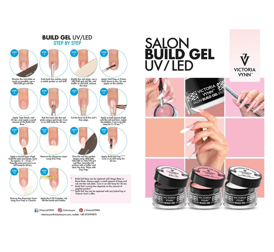 Starterset Gel | Victoria Vynn | French Manicure Set | Builder Gel om je nagels mee te verlengen of te verstevigen | Super compleet om mee te starten