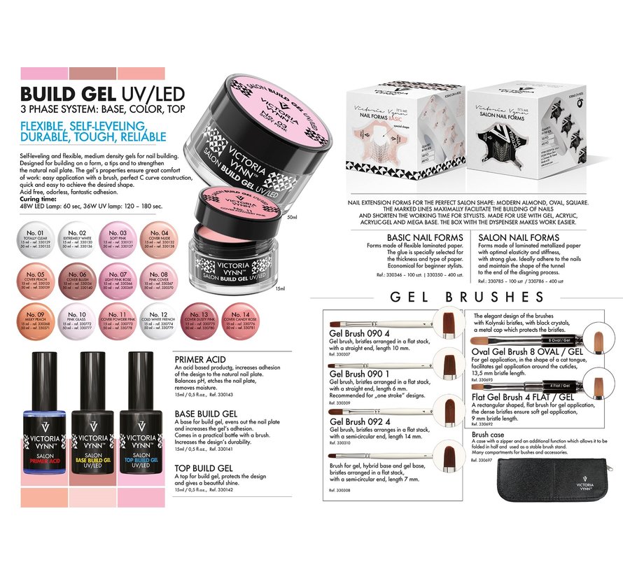 Starterset Gel | Victoria Vynn | French Manicure Set | Builder Gel om je nagels mee te verlengen of te verstevigen | Super compleet om mee te starten