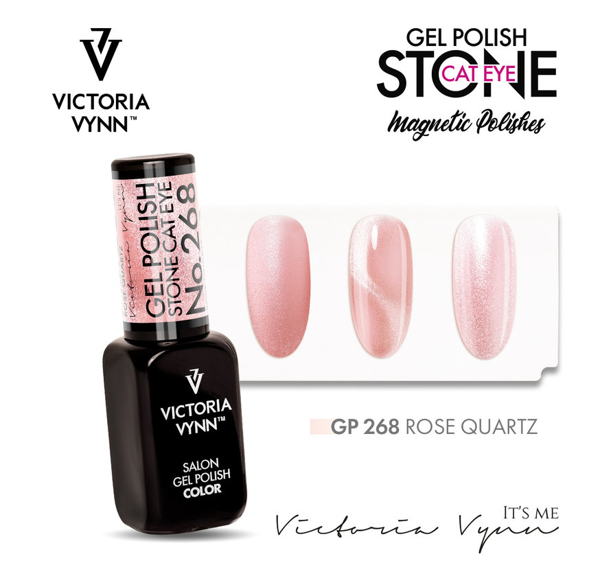 Gellak Victoria Vynn Salon Collectie Stone Cat Eye Rose Quartz - 268 - 8 ml.