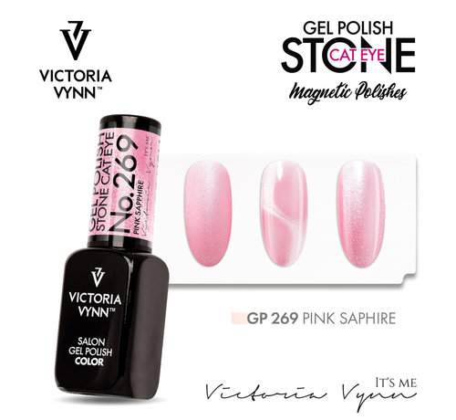Victoria Vynn  Gellak Victoria Vynn Salon Collectie Stone Cat Eye Pink Saphire - 269 - 8 ml.