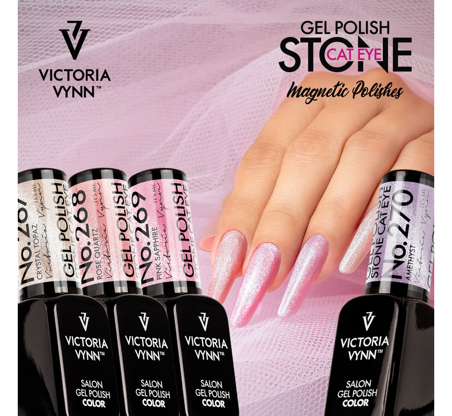 Gellak Victoria Vynn Salon Collectie Stone Cat Eye Crystal Topaz - 267 - 8 ml.