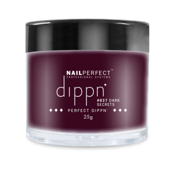 NailPerfect Dip poeder voor nagels - Dippn Nailperfect - 037  Dark Secrets - 25gr