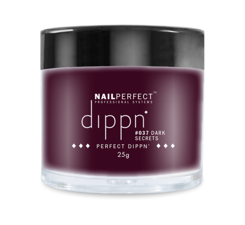 NailPerfect Dip poeder voor nagels - Dippn Nailperfect - 037  Dark Secrets - 25gr
