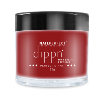 NailPerfect Dip poeder voor nagels - Dippn Nailperfect - 048  She is a Trouble - 25gr