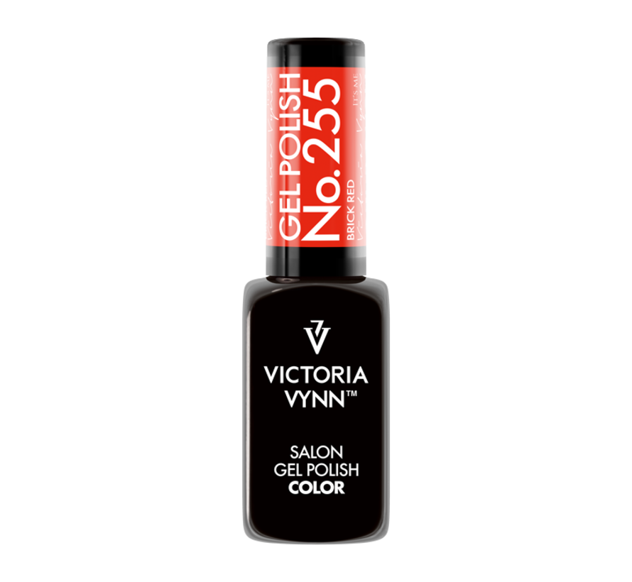 Victoria Vyn Gellak - Gel Nagellak - Salon Gel Polish Color - 255 Brick Red - 8 ml. - Rood