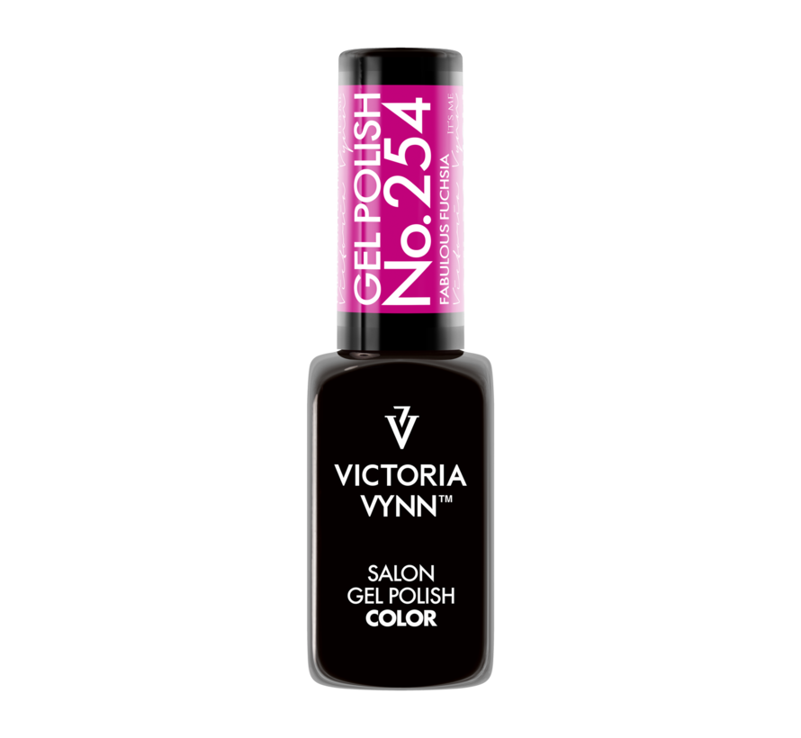 Gellak Victoria Vynn Salon Collectie - 254 Fabulous Fuchsia - 8 ml. - Roze