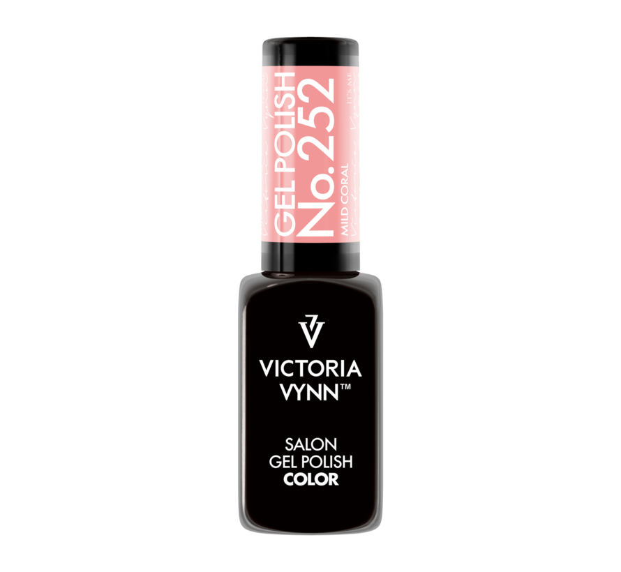 Gellak Victoria Vynn Salon Collectie - 252 Mild Coral - 8 ml. - Koraal