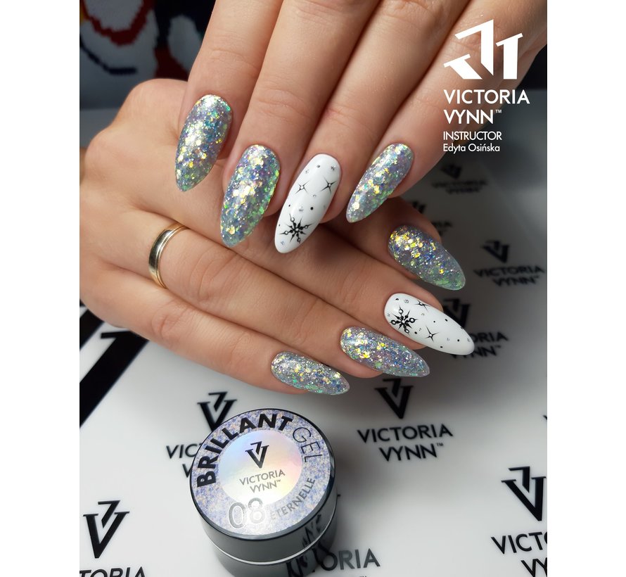 Victoria Vynn™ - Brillant Gel UV/LED - Extreme glitters 08 ETERNELLE - 5 gram - Hologram glitters - Let op: Mix deze kleur met je andere glitters om een geweldige combi te maken!