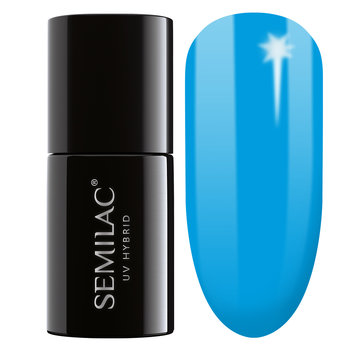 Semilac Semilac Gel Nagellak - Gel polish - UV Hybrid - Super Cover One Coat - 557 Blue Hit- 7ml - Blauw