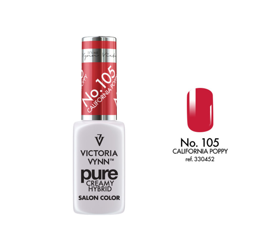 Gellak Victoria Vynn™ Gel Nagellak - Gel Polish - Pure Creamy Hybrid  - 8 ml - California Poppy  - 105