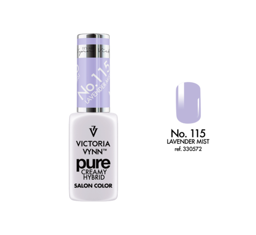 Victoria Vynn  Gellak Victoria Vynn™ Gel Nagellak - Gel Polish - Pure Creamy Hybrid  - 8 ml - Mist Lavender  - 115