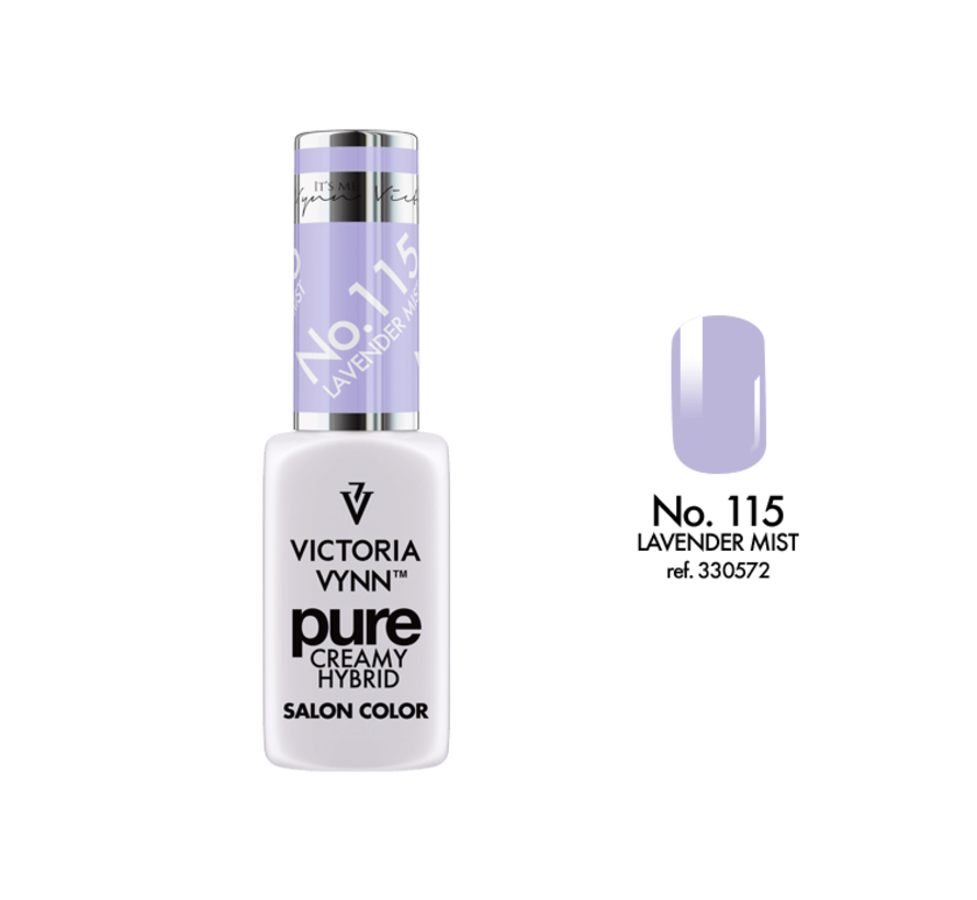 Gellak Victoria Vynn™ Gel Nagellak - Gel Polish - Pure Creamy Hybrid  - 8 ml - Mist Lavender  - 115