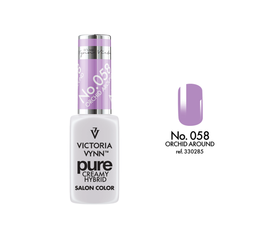 Gellak Victoria Vynn™ Gel Nagellak - Gel Polish - Pure Creamy Hybrid  - 8 ml - Orchid Around  - 058