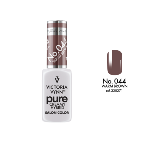 Victoria Vynn  Gellak Victoria Vynn™ Gel Nagellak - Gel Polish - Pure Creamy Hybrid  - 8 ml - Warm Brown  - 044