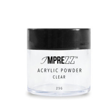 IMPREZZ® IMPREZZ® acrylpoeder - acrylic powder Clear 25 gr. - Transparant - Goedkope acrylpoeder  voor de professional