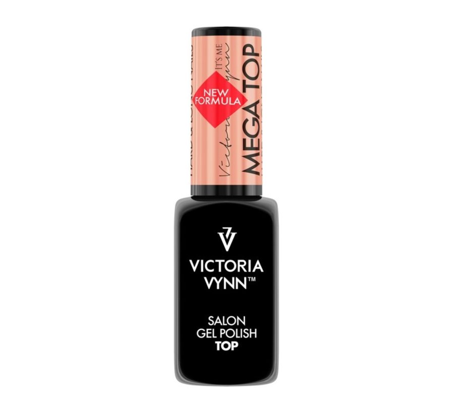 Rubberbase Victoria Topcoat - Vynn™ GEL POLISH Megabase Toplaag als finish over gellak 8 ml.