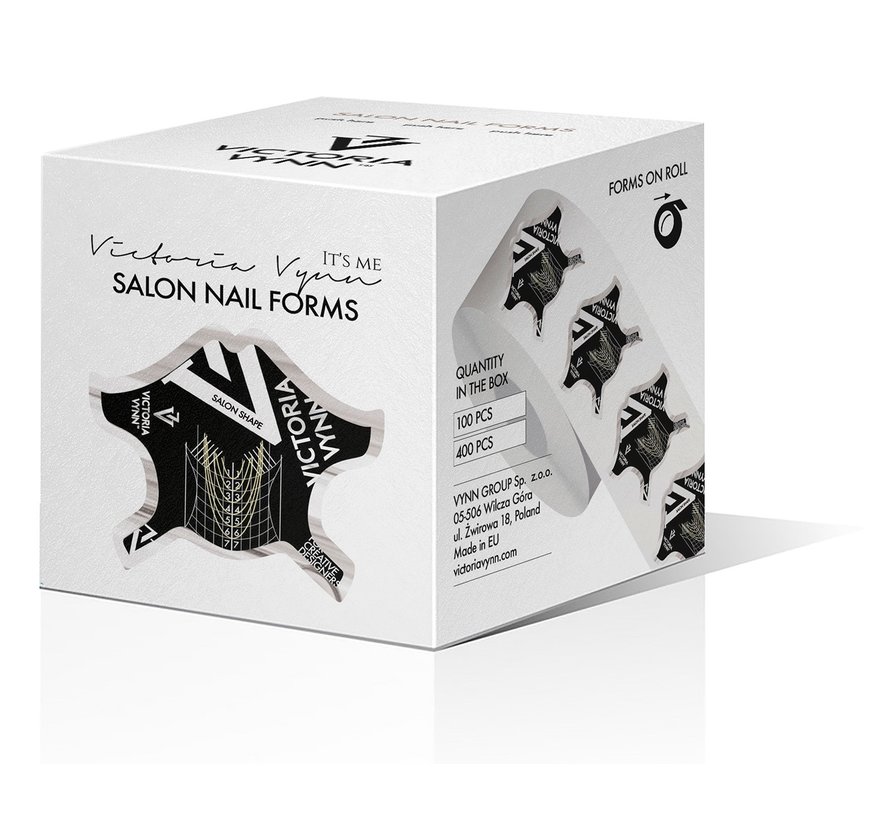 Victoria Vynn Sjablonen - Salon Nail Forms  Zwart 400 St.