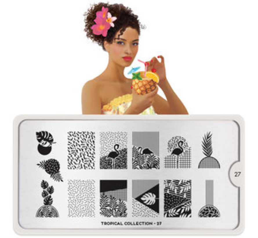 MoYou London Stempelplaat - Nail Art Stamping Tropical 27