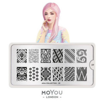 MoYou London Stempelplaat - Nail Art Stamping Asia 09