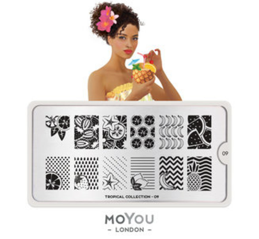 MoYou London Stempelplaat - Nail Art Stamping Tropical 09