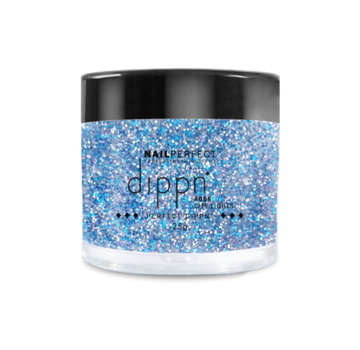 NailPerfect Dip poeder voor nagels | Dippn Nailperfect | 056 City Lights | 25gr | Blauw Glitter