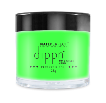 NailPerfect Dip poeder voor nagels | Dippn Nailperfect | 045 Green Mania | 25gr | Groen