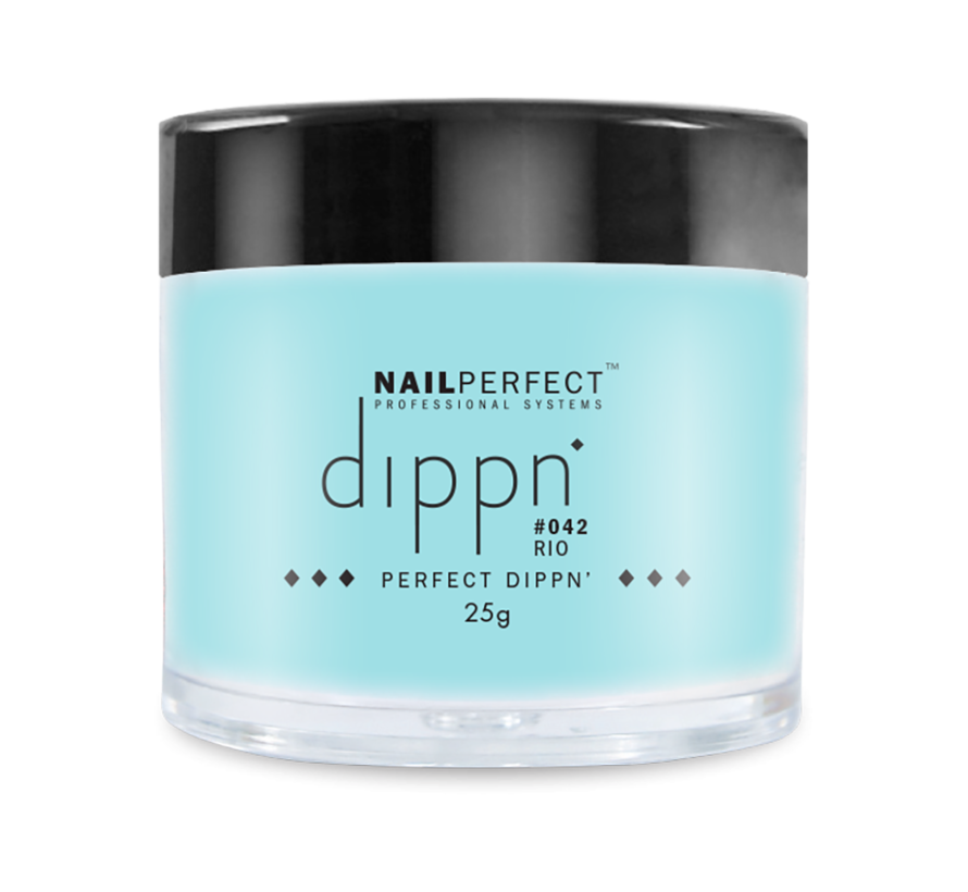 Dip poeder voor nagels | Dippn Nailperfect | 042 Rio | 25gr | Blauw