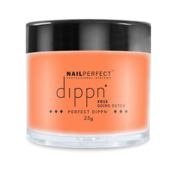 NailPerfect Dip poeder voor nagels | Dippn Nailperfect | 016 Going Dutch | 25gr | Oranje