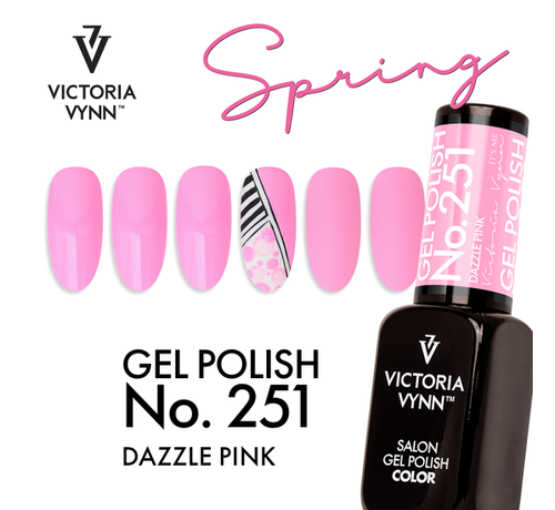 Victoria Vynn  Victoria Vyn Gellak - Gel Nagellak - Salon Gel Polish Color - 251 Dazzle Pink - 8 ml. - Roze