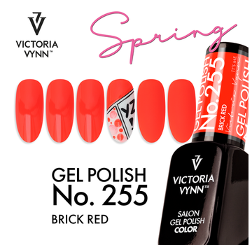 Victoria Vynn  Victoria Vyn Gellak - Gel Nagellak - Salon Gel Polish Color - 255 Brick Red - 8 ml. - Rood