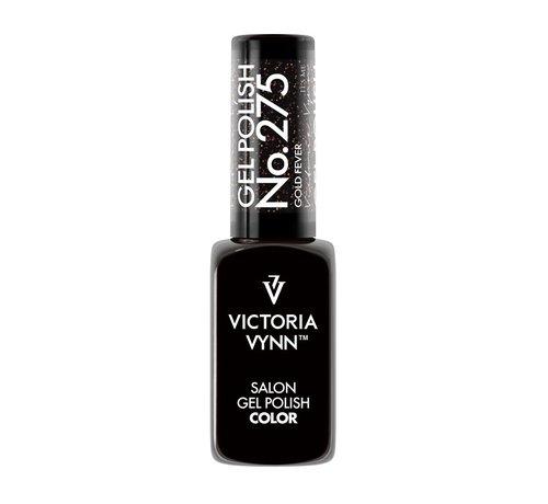 Victoria Vynn  Victoria Vynn Gellak Zwart Shimmer | 275 Gold Fever | 8ml | Geschikt voor UV en LED